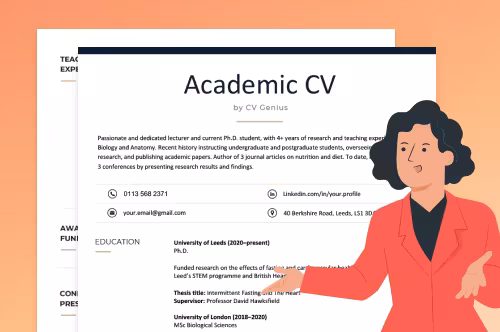 Academic CV Hero Image