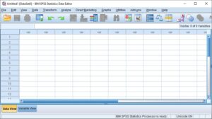Data editor pada SPSS