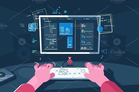 Programming and coding by Kit8 net on…