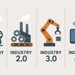 The history of manufacturing is a history of…