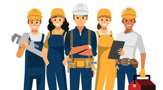 Техник, строители, инженеры и механики P…