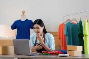 Imgi 164 imgi 429 young asian women happy after new order from customer surprise shock face asian woman success making big sale his online store online