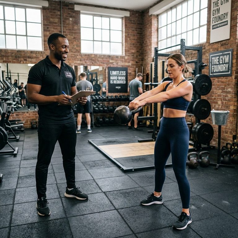 Imgi 184 personal trainer coaching client in gym