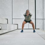 Imgi 204 fitness exercise or man stretching body in training exercise or workout with focus resilience or commitment warm up mindset or healthy sports at