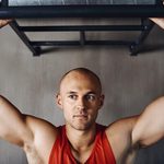 Imgi 207 thinking pull up man focus fitness power performance arm strength growth muscle building development idea mindset strong male athlete contemplat