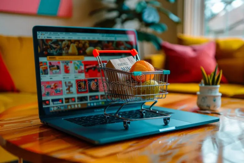 Imgi 425 laptop shopping cart retail e commerce online store buy sale marketing purchase decision internet business dropshipping fast